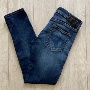 R13 Boy Skinny dark wash